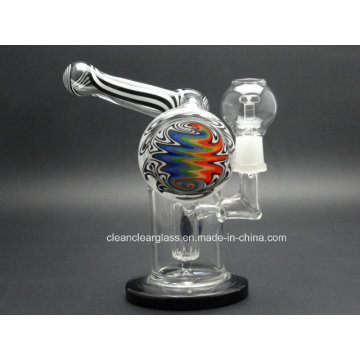 Mini Heady Colored Glass Smoking Pipe Oil Rig Recycler Wholesale